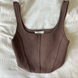 Aritzia Babaton Sculpt Knit Bustier Tank - Small
